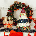 Handgefertigtes Weihnachtsbaum-Quilt-Set