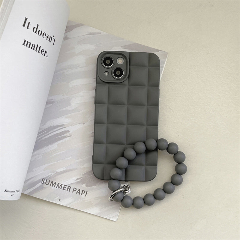 Mattetetierte Perlenarmbandhülle für das iPhone