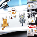 Niedliche Katzen-Cartoon-Aufkleber fürs Auto