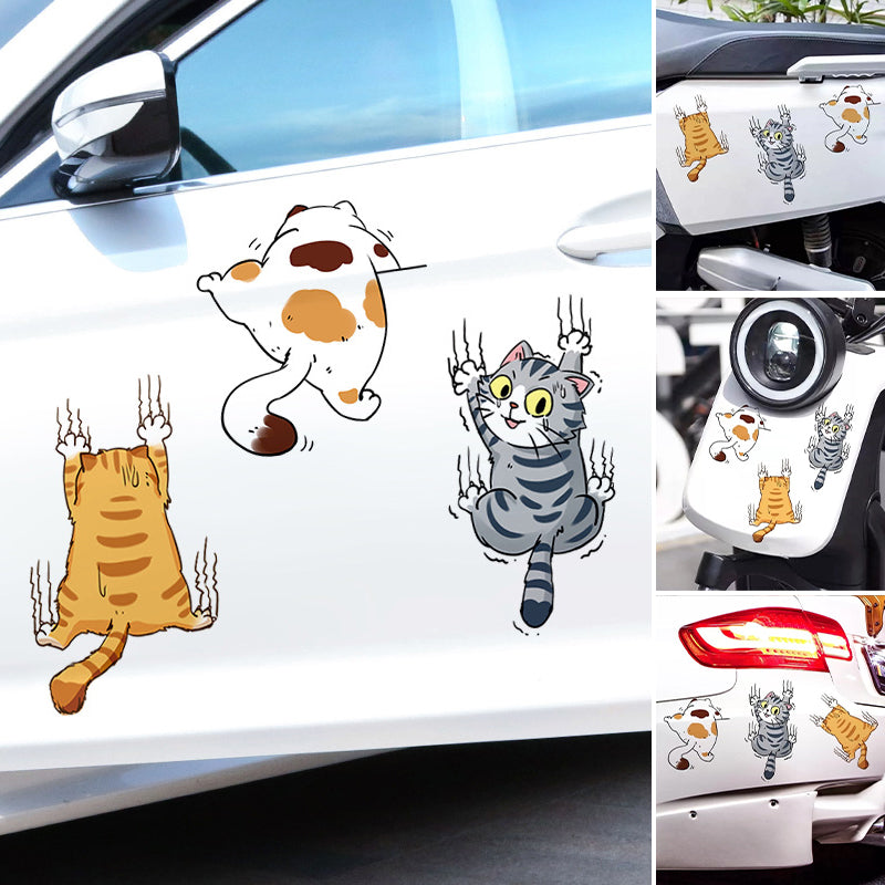 Niedliche Katzen-Cartoon-Aufkleber fürs Auto
