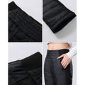 Leichte Daunenhose mit hoher Taille