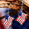 Entzückende Ohrringe mit amerikanischer Flagge