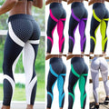 Geometrisch bedruckte Yogahose mit hoher Taille