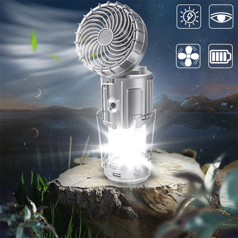 LED-Campingleuchte für den Außenbereich mit Ventilator Zweitbild
