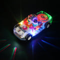 Transparentes Elektroauto-Spielzeug