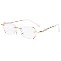 Modische randlose Anti-Blaulicht-Lesebrille