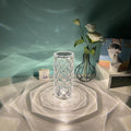Rose Rays Kristall-Diamant-Tischlampe