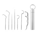 Zahnstocher-Set aus Edelstahl