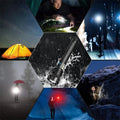 LED wiederaufladbare taktische Laser-Taschenlampe