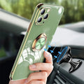 Überzogene Hülle mit Ring für iPhone