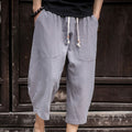 Herren-Freizeithose aus lockerem Leinen
