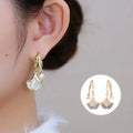 Opal-Ginkgo-Blatt-Ohrringe