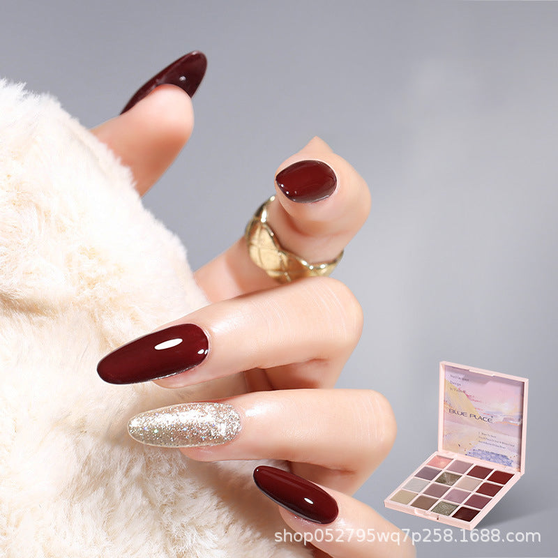 Neues Modell, einfarbiger Nagellackteller in 16 Farben Hauptbild