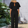 Solider Overall mit hoher Taille und Gürtel