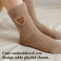 Süße Kuh-Slipper-Socken