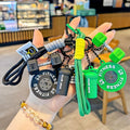 Kreativer Mini-Gymnastik-Hantelplatten-Schlüsselanhänger