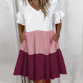 Freizeitkleid mit Rüschenmuster
