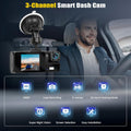 🚘3-Kanal-Dashcam vorne und hinten innen