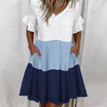Freizeitkleid mit Rüschenmuster