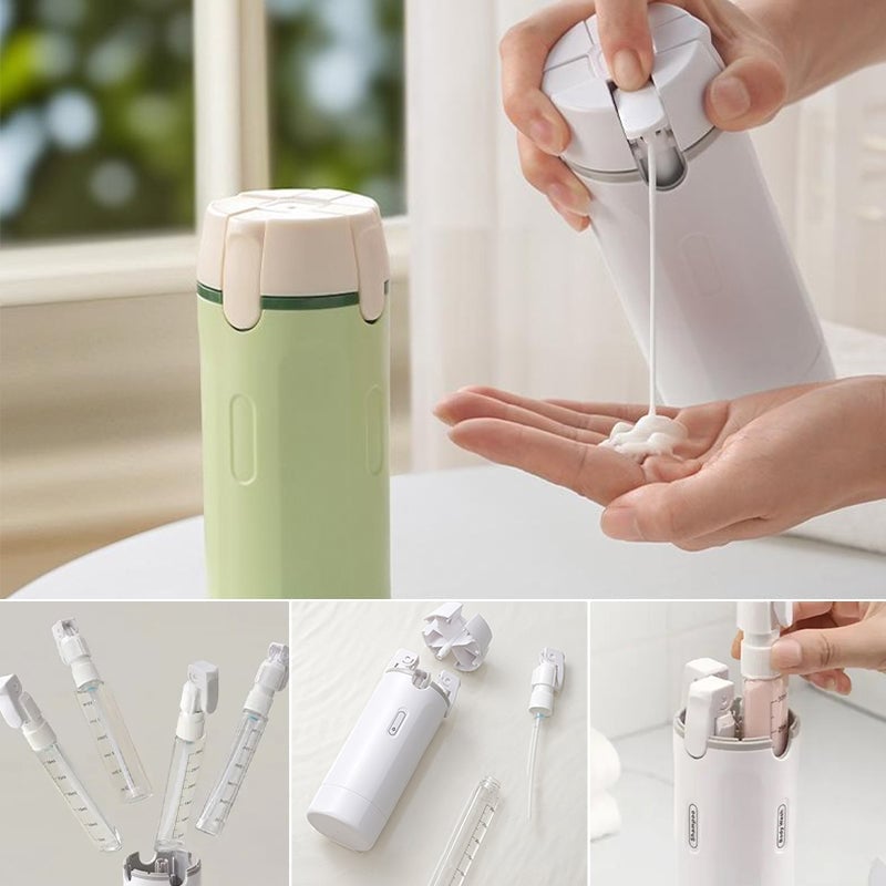 4-in-1 auslaufsicheres, drehbares Reisespender-Set Hauptbild