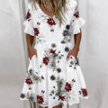 Freizeitkleid mit Rüschenmuster