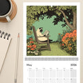 Wandkalender "Katzen chillen mit Büchern" 2026