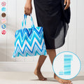 Sonnenliegen-Handtuch mit Taschen, Aufbewahrung in einer Tasche