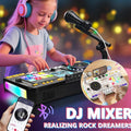 Kinder-DJ-Mixertisch mit Mikrofon