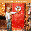 DIY hölzernes Weihnachtsschild "Highland Bull" als Willkommensschild