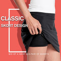 Workout-Plissee-Skorts