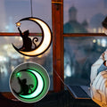 Mond-Schwarze-Katzen-Dekorationen
