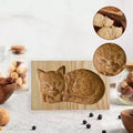 Ausstecher mit Holzmuster