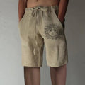 Gerade kurze Hose mit Stretch-Kordelzug für Herren