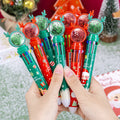 Niedliches Weihnachts-Glitzerstift-Set