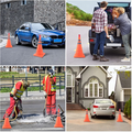 Faltbarer, verkehrsreflektierender Sicherheitskegel