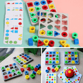 Form-Matteteching-Spiel, farbsensorisches Lernspielzeug