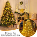 Weihnachtsbaum-Wasserfall-Lichter mit Ring