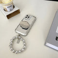 Mattetete silberne Kugelarmband-Luftpolsterhülle für das iPhone