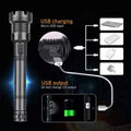 LED wiederaufladbare taktische Laser-Taschenlampe