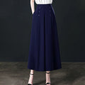 Stilvolle, plissierte Hose mit weitem Bein