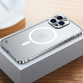 Magnetische Ladehülle mit Metallrahmen für das iPhone
