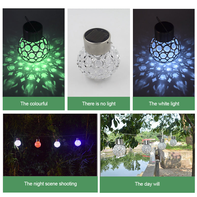 Solar-Hängelaterne, wasserdichte Solarlampen für den Außenbereich Zweitbild