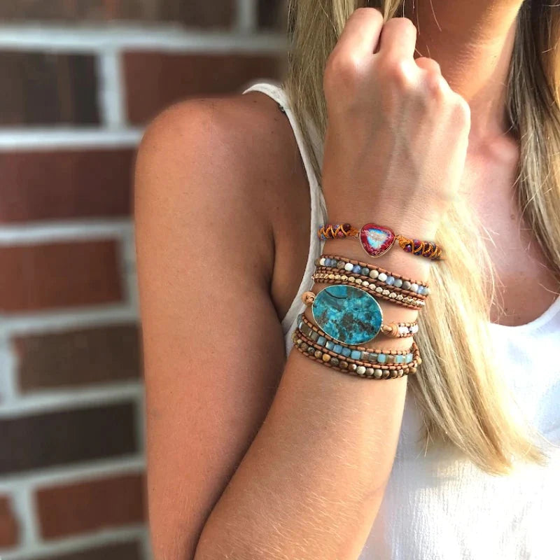 Leidenschaftliches Herz-Jaspis-Armband Zweitbild
