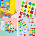 Form-Matteteching-Spiel, farbsensorisches Lernspielzeug