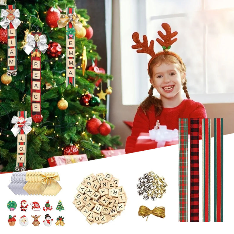 Weihnachtsbaumschmuck – personalisierte Buchstabenornamente zum Selbermachen Hauptbild