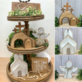 Jesus Tomb-Pasen Tablett-Set