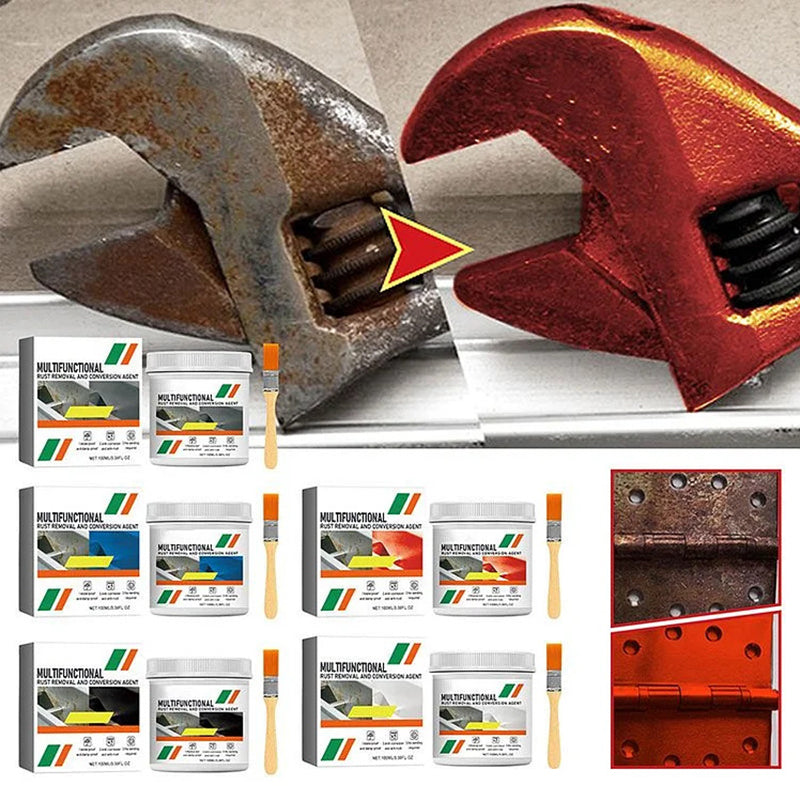 Multifunktionales Mittel zur Entfernung und Umwandlung von Metallrost Zweitbild