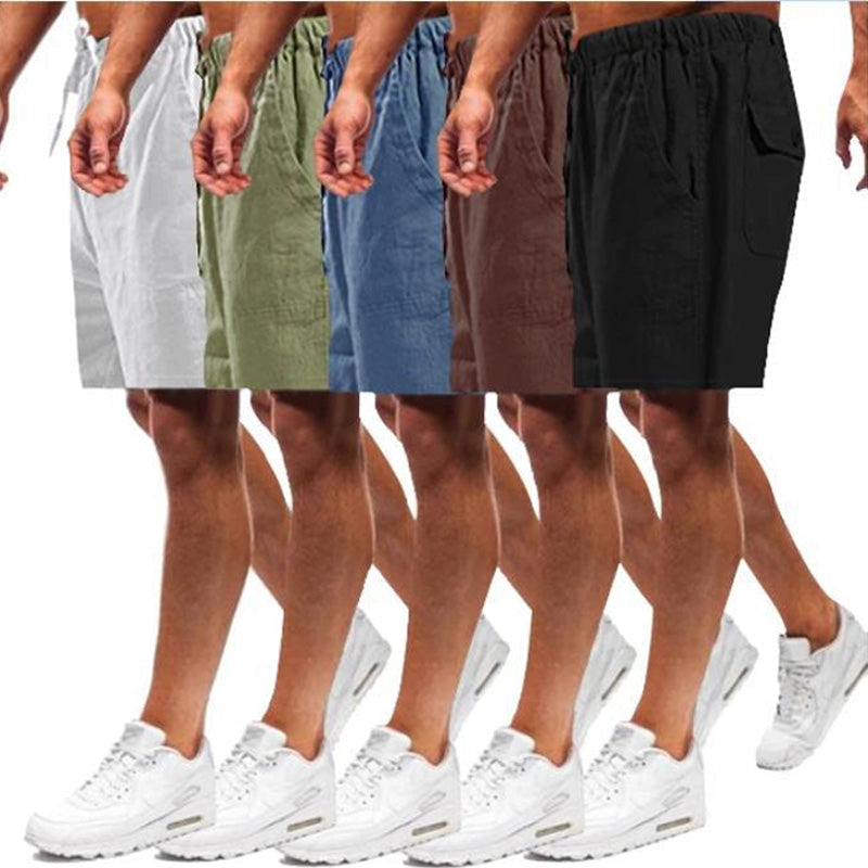 Lässige Herren-kurze Hose aus Leinen Zweitbild