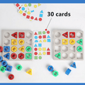 Form-Matteteching-Spiel, farbsensorisches Lernspielzeug
