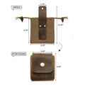 Bushcraft-Tasche aus Leder und Canvas